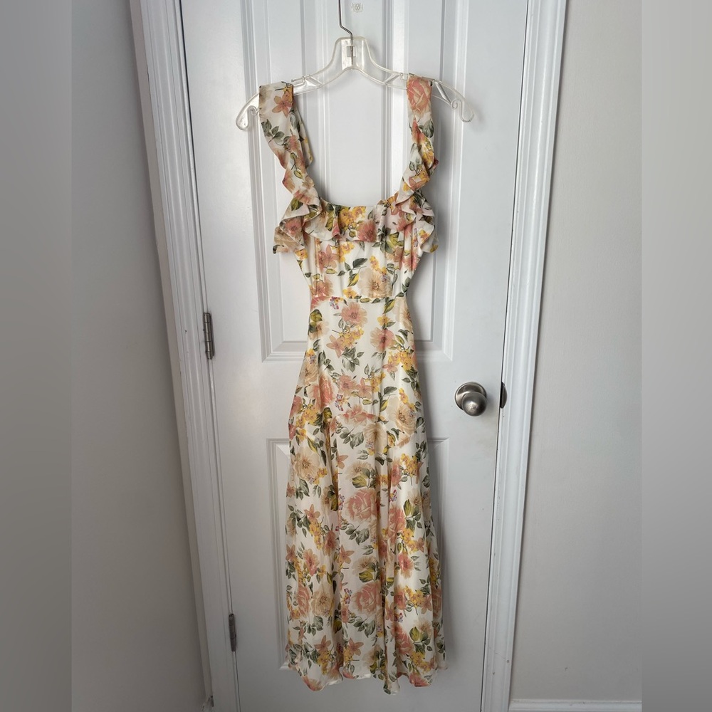 Petal & Pup Floral Dress - Pink and Green